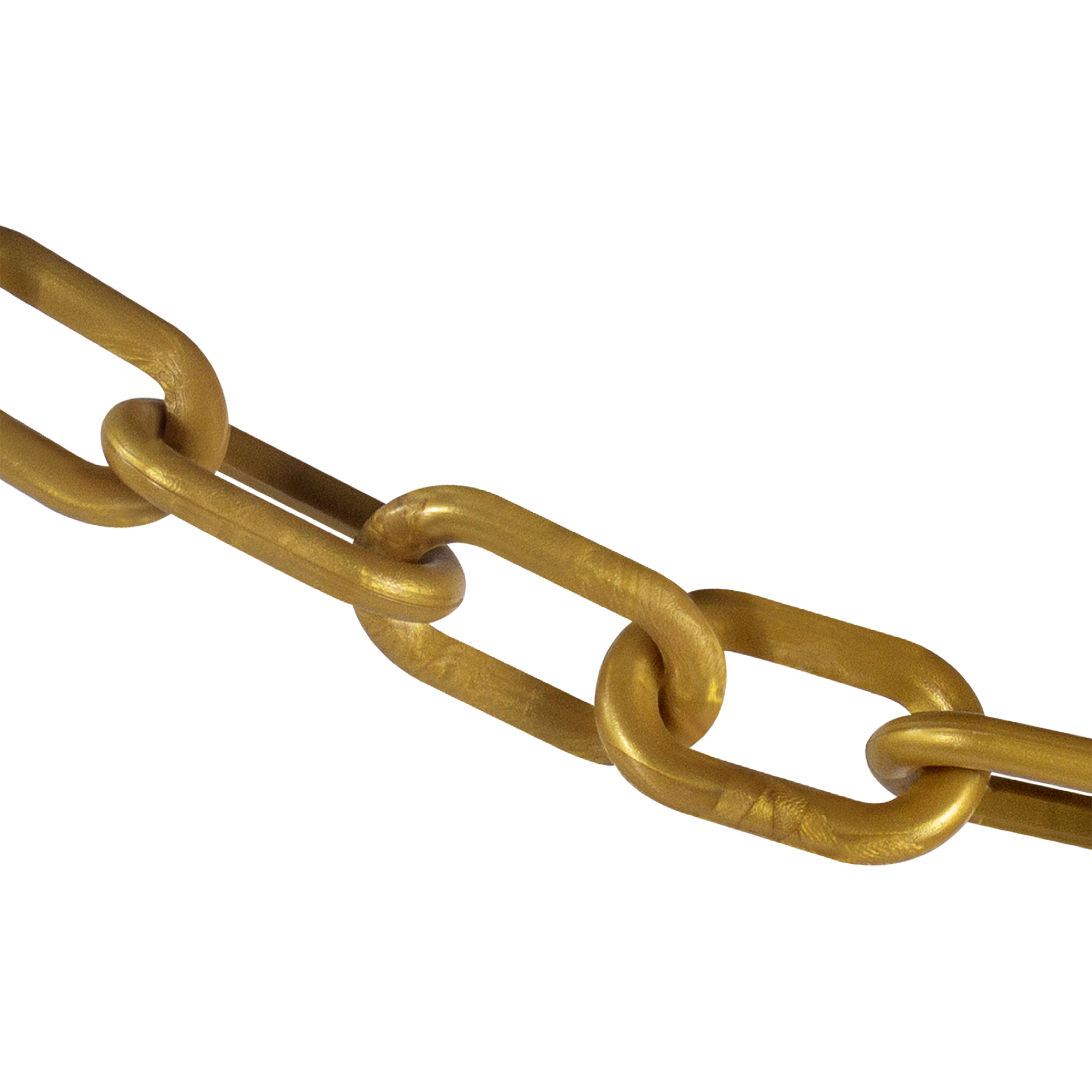 Mr. Chain Heavy-Duty Plastic Safety Chain — 2in. x 100ft., Gold, UV Resistant, Model# 51009-100